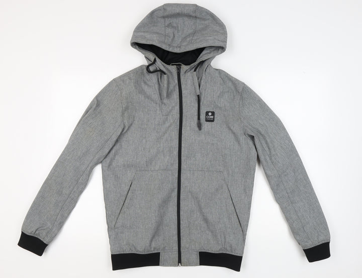 Jack & Jones Men's Grey Hooded Jacket, Size S