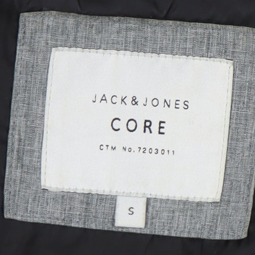 Jack & Jones Men's Grey Hooded Jacket, Size S