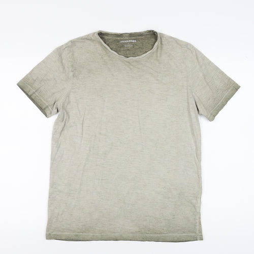 Jack & Jones Men's Green Crew Neck T-Shirt M