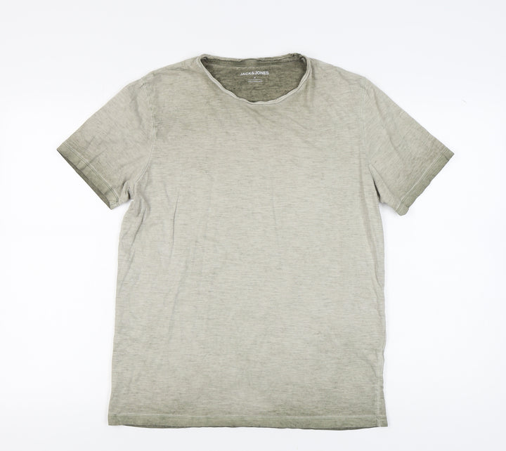 Jack & Jones Men's Green Crew Neck T-Shirt M