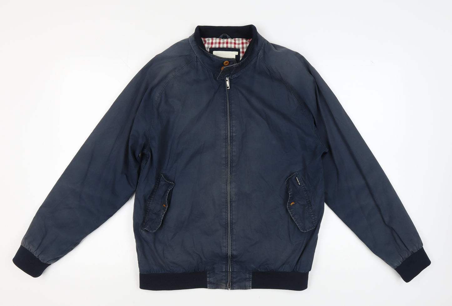 Ben Sherman Men's Blue Bomber Jacket L Cotton
