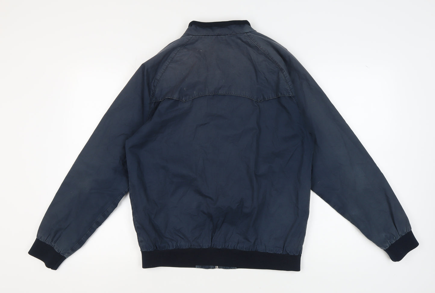 Ben Sherman Men's Blue Bomber Jacket L Cotton