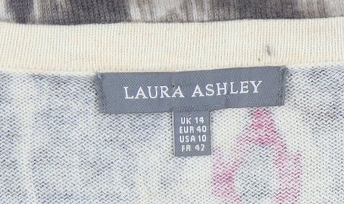 Laura Ashley Women's Multicoloured Geometric Jumper Size 14