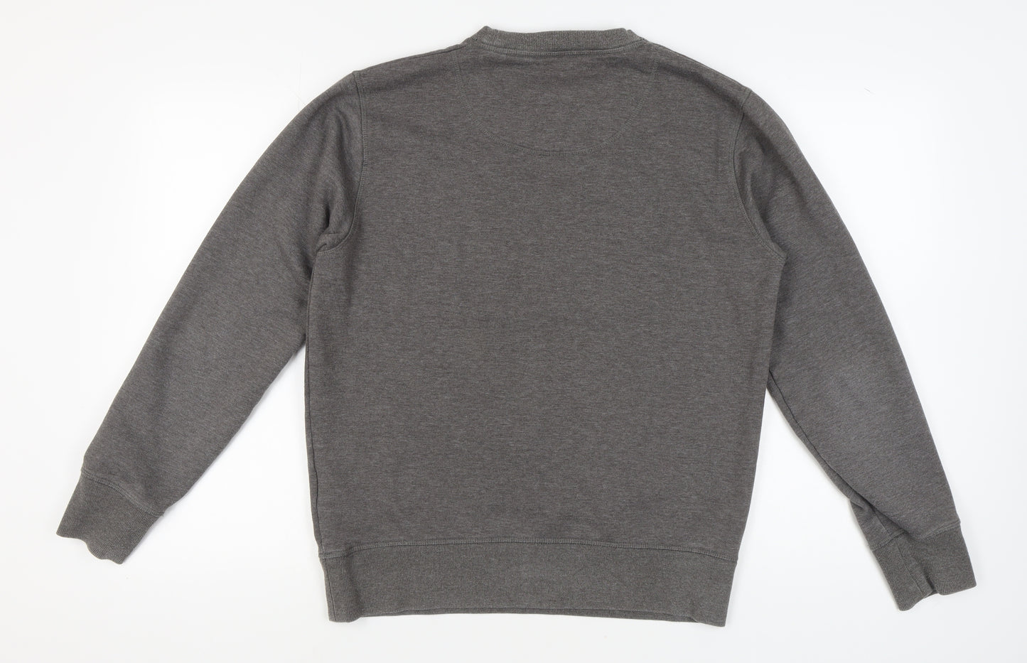 Jack & Jones Men's Grey Graphic Pullover Sweatshirt L
