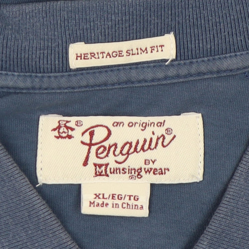 Original Penguin Blue Men's Polo XL Slim Fit