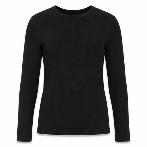 Whistles Black Crew Neck Slim Fit Women's T-Shirt