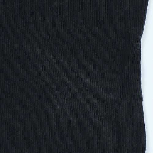 Whistles Black Crew Neck Slim Fit Women's T-Shirt