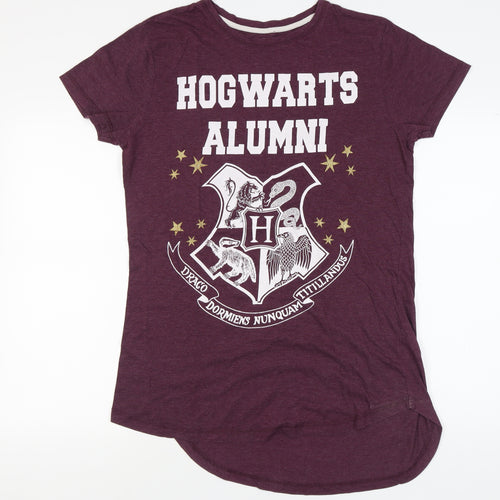Harry Potter Unisex Purple M Hogwarts Alumni T-Shirt