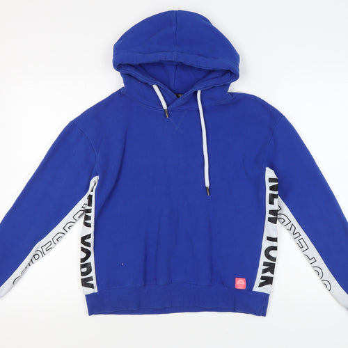 Superdry Unisex Blue Pullover Hoodie - Size S