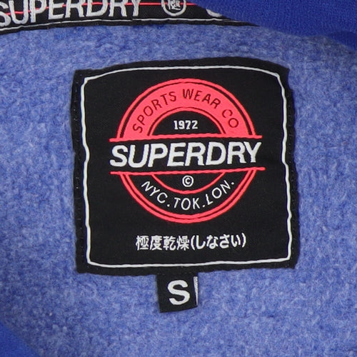 Superdry Unisex Blue Pullover Hoodie - Size S