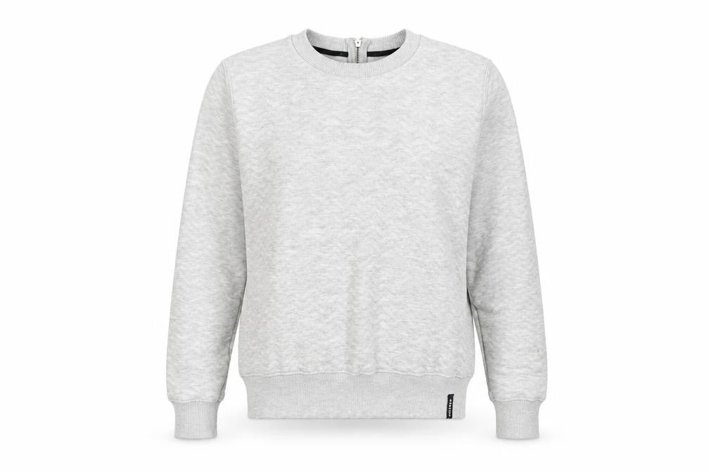 Front view of Superdry Women's Grey XS Pullover Sweatshirt