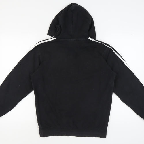 Adidas Men's Black S Hoodie, Pullover, Logo, Essential