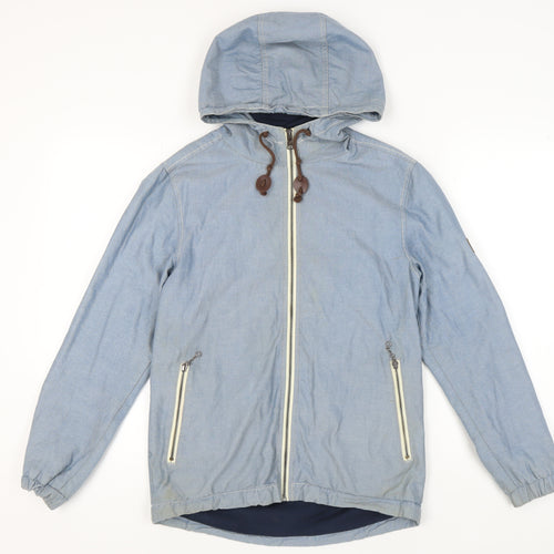 Lyle & Scott Men's Blue Hooded Windbreaker Jacket S