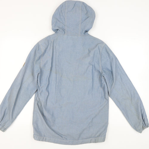 Lyle & Scott Men's Blue Hooded Windbreaker Jacket S
