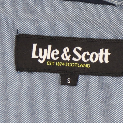 Lyle & Scott Men's Blue Hooded Windbreaker Jacket S