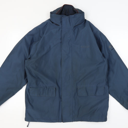 Regatta Men's Blue Hooded Parka Jacket Size M