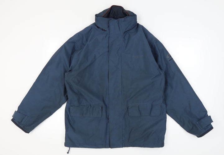 Regatta Men's Blue Hooded Parka Jacket Size M