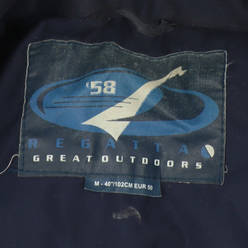 Regatta Men's Blue Hooded Parka Jacket Size M