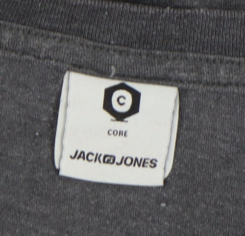 Jack & Jones Men's Grey XL Crew Neck T-Shirt