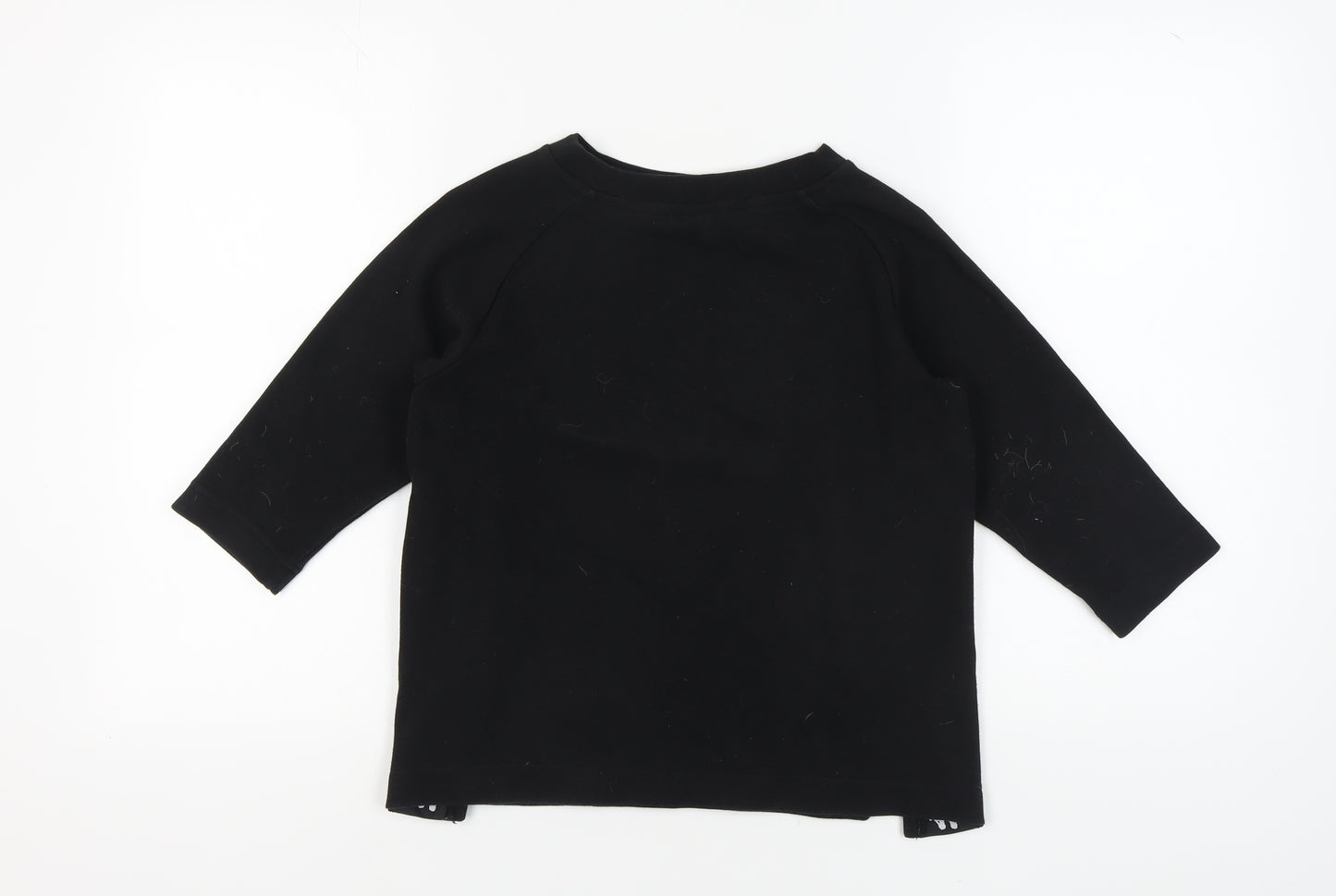 Kappa Unisex Kids Black Small Sweatshirt with Logo