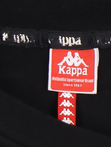 Kappa Unisex Kids Black Small Sweatshirt with Logo
