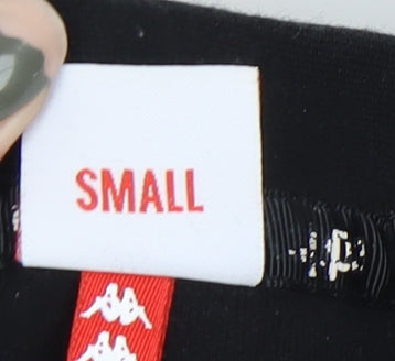 Kappa Unisex Kids Black Small Sweatshirt with Logo