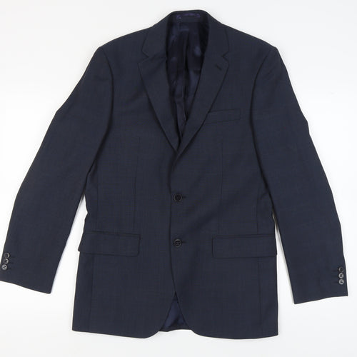 Pierre Cardin Men's Blue Suit Jacket 38 Long