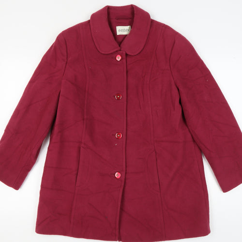 Eastex Women's Red Wool Overcoat Size 12