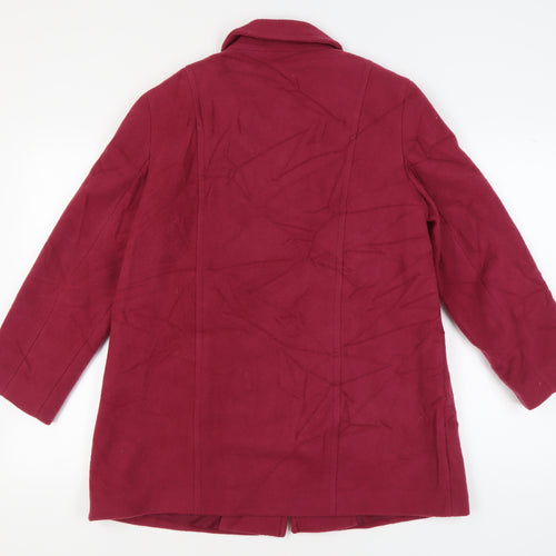 Eastex Women's Red Wool Overcoat Size 12