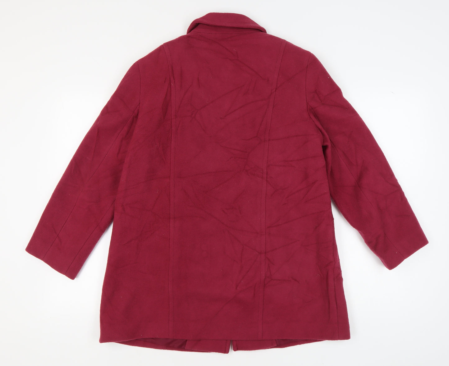 Eastex Women's Red Wool Overcoat Size 12
