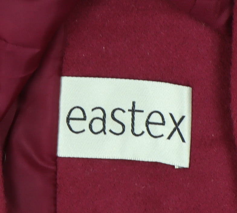 Eastex Women's Red Wool Overcoat Size 12