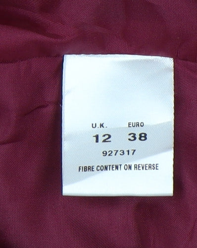 Eastex Women's Red Wool Overcoat Size 12