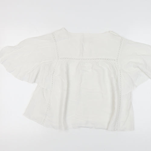 Hush Women's White Viscose Blouse Size 10