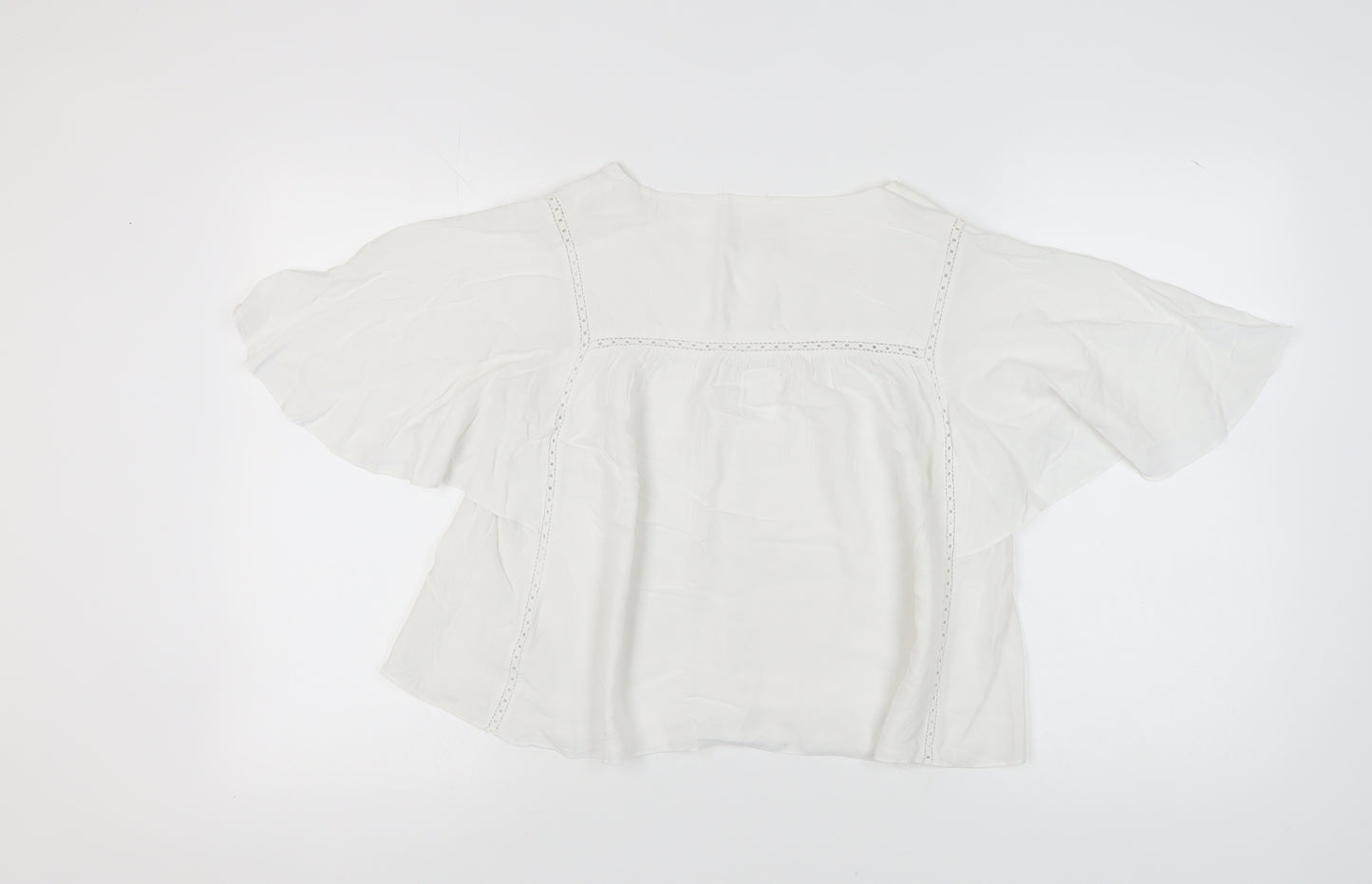 Hush Women's White Viscose Blouse Size 10