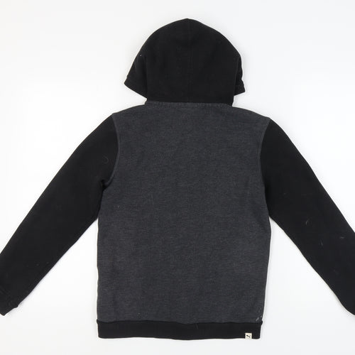 Puma Boys XL Black Full Zip Hoodie with Logo