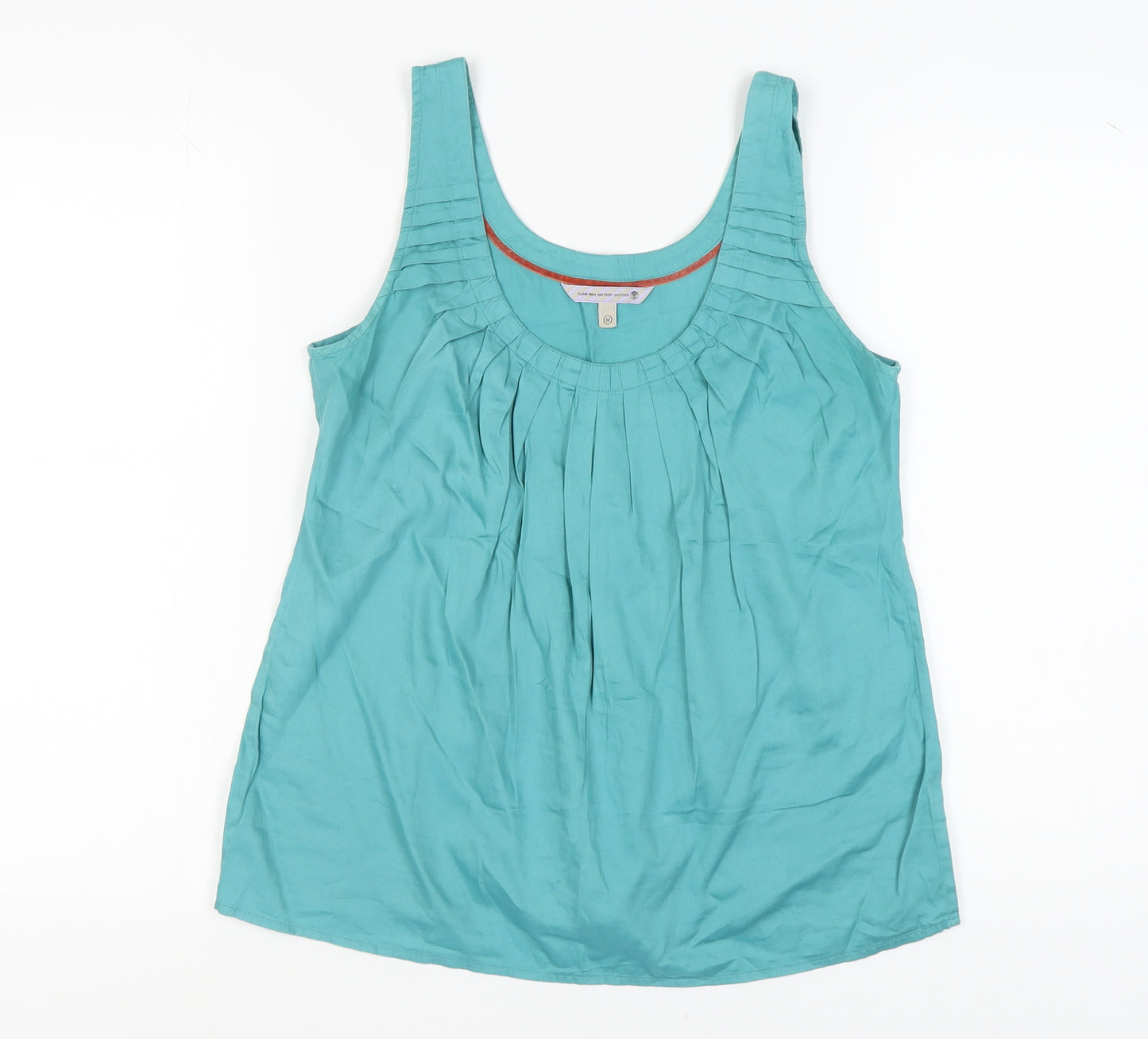 Fat Face Women's Blue Cotton Sleeveless Tank Top, Size 10