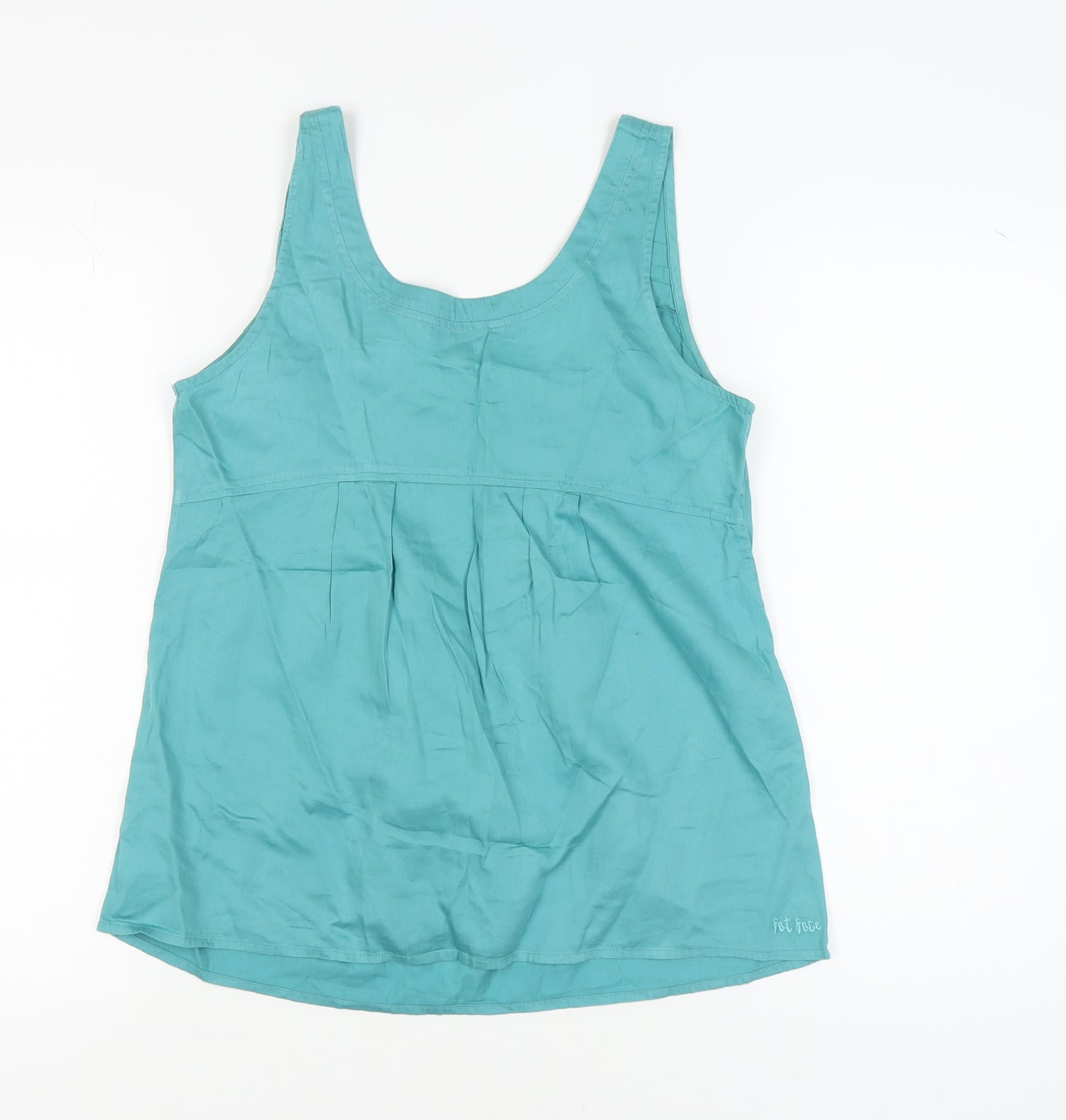 Fat Face Women's Blue Cotton Sleeveless Tank Top, Size 10