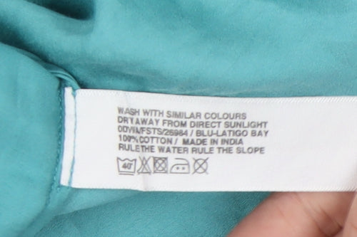 Fat Face Women's Blue Cotton Sleeveless Tank Top, Size 10