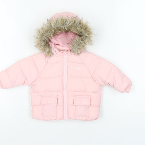 Mckenzie Unisex Pink Puffer Jacket, 0-3 Months, Winter Style