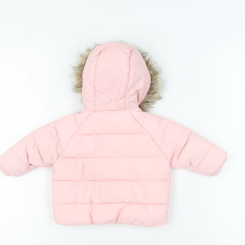 Mckenzie Unisex Pink Puffer Jacket, 0-3 Months, Winter Style