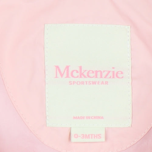 Mckenzie Unisex Pink Puffer Jacket, 0-3 Months, Winter Style
