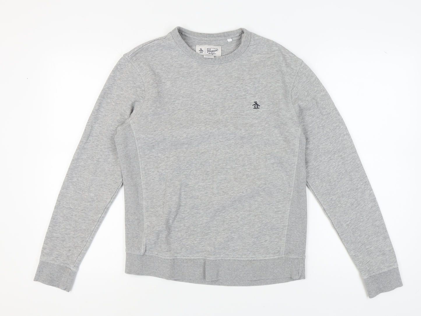 Penguin Unisex Grey Pullover Sweatshirt Size S