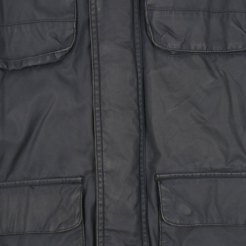 Peter Storm Men's Blue Parka Jacket Size M, Hooded