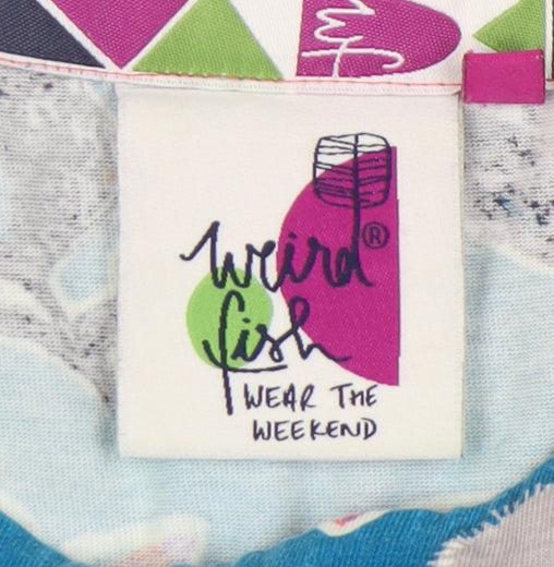 Weird Fish Women's Floral Cotton Dress Size 8