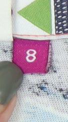 Weird Fish Women's Floral Cotton Dress Size 8