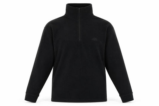 Front view of Trespass Men's Black Fleece, Full Zip, size S, Lightweight