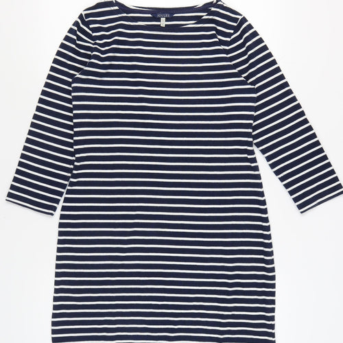 Joules Women’s Striped T-Shirt Dress, Size 12, Blue