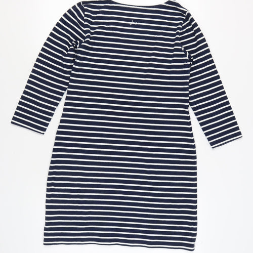 Joules Women’s Striped T-Shirt Dress, Size 12, Blue