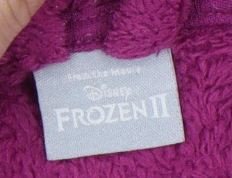 Nutmeg Girls Purple Hooded Frozen Robe Elsa Anna 6-7 Years