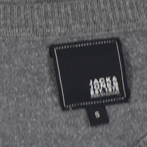 Jack & Jones Men's Grey V-Neck Pullover Size S